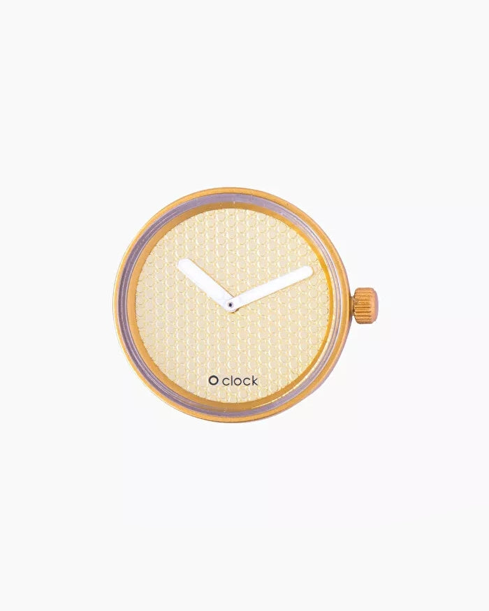 O clock dial pave gold