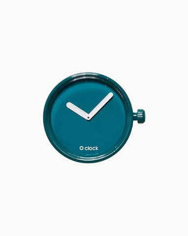 O clock dial tone on tone aqua blue