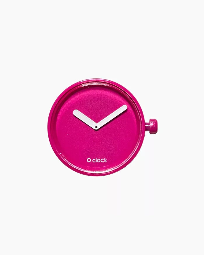 O clock dial tone on tone magenta pink