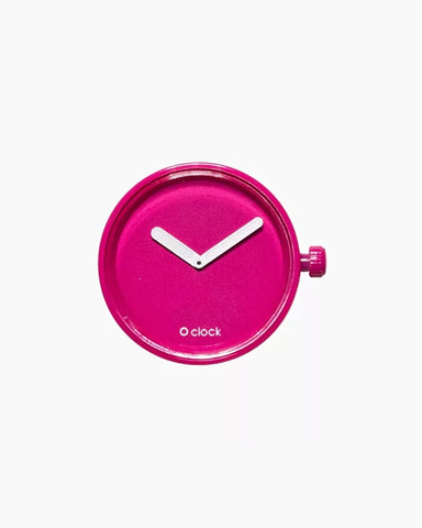 O clock dial tone on tone magenta pink