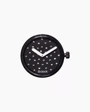 O clock dial crystal black