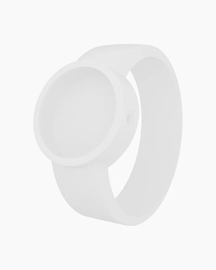 O clock silicone strap large white