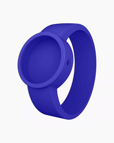 O clock silicone strap small electric blue