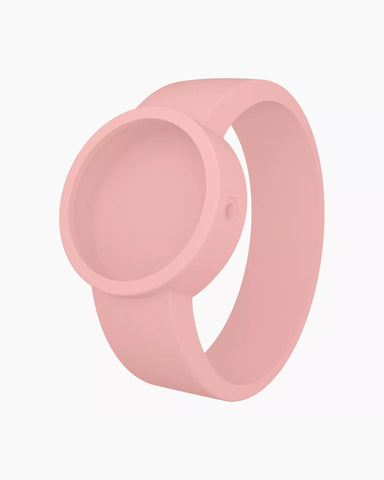 O clock silicone strap medium powder pink