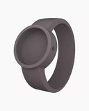 O clock silicone strap large dark grey