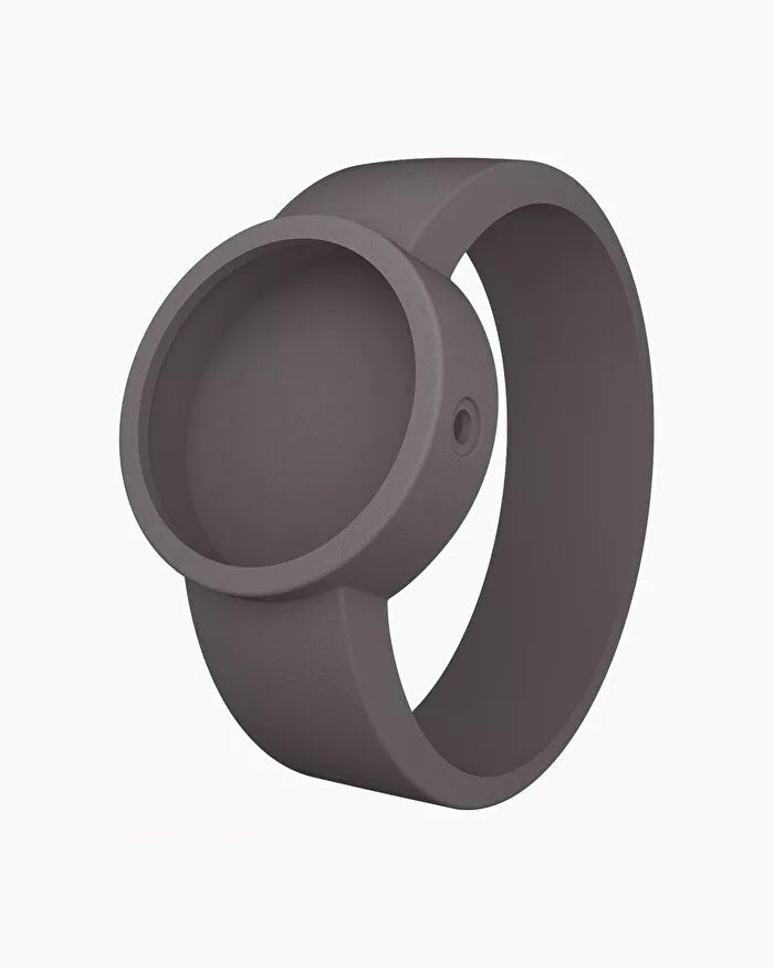 O clock silicone strap small dark grey