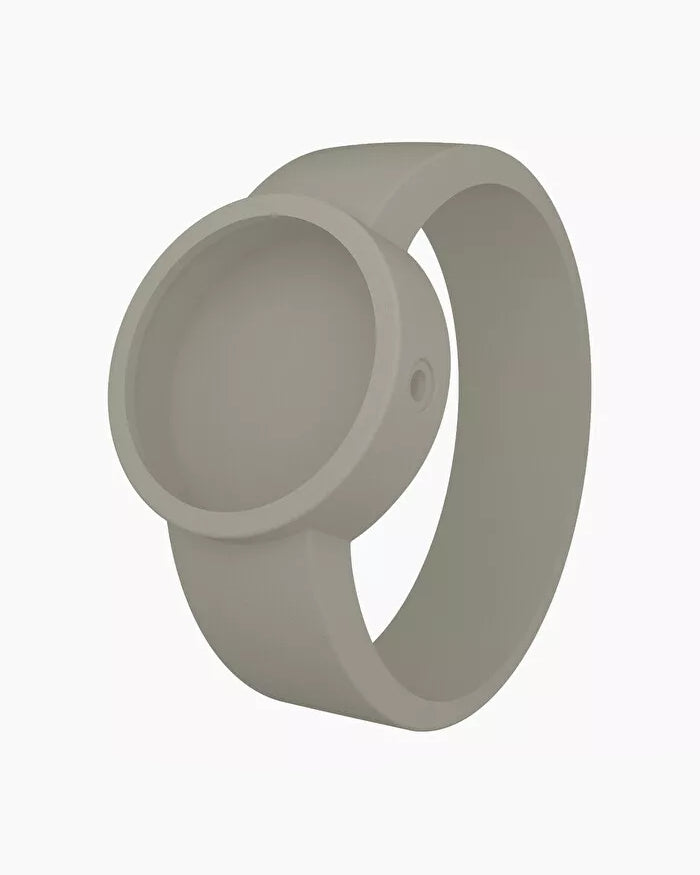 O clock silicone strap medium light grey