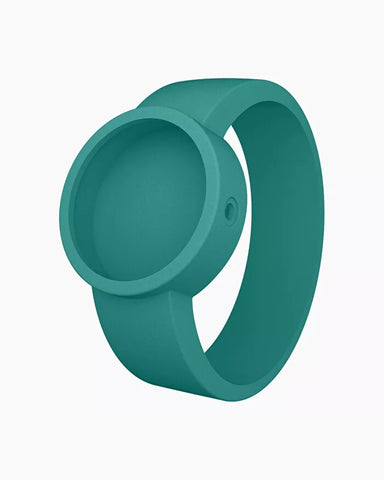 O clock silicone strap small aqua blue